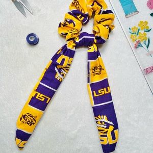 LSU Tigers Hair Scrunchie with Scarf Tail